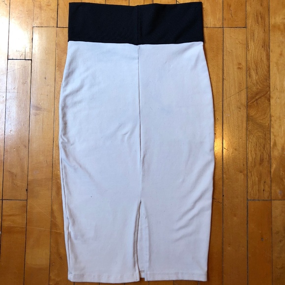 bebe Solid Knit Midi Pencil Skirt - Picture 6 of 8